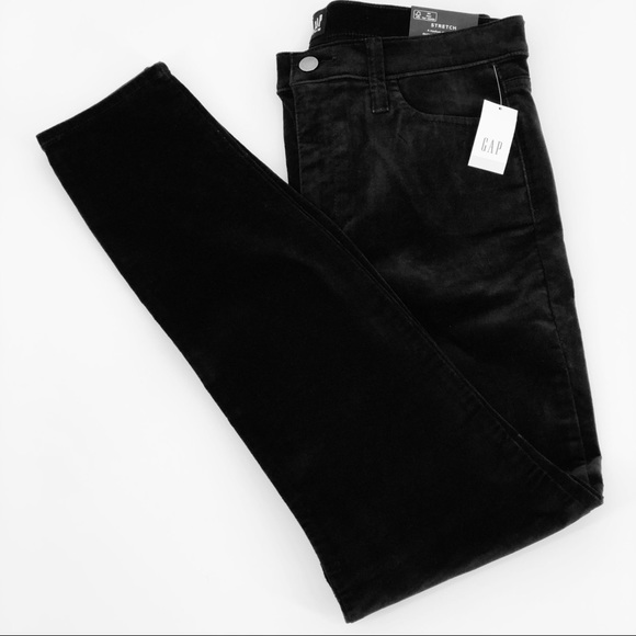 NWT Gap Black Super High Rise True Skinny Ankle Pant Size 30" Rise 11" - Picture 5 of 10